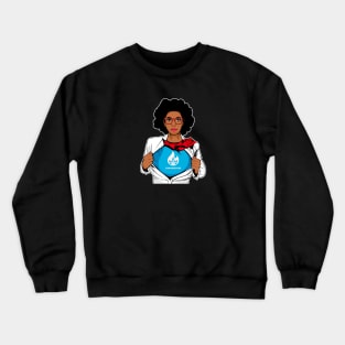 Black Woman Crewneck Sweatshirt